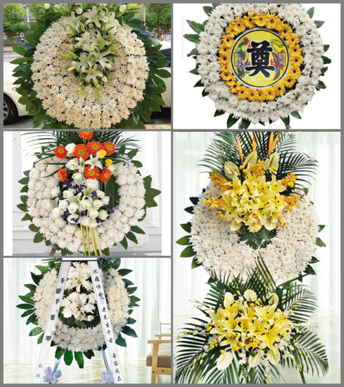 四川成都大邑县王泗镇黄土村花圈速递